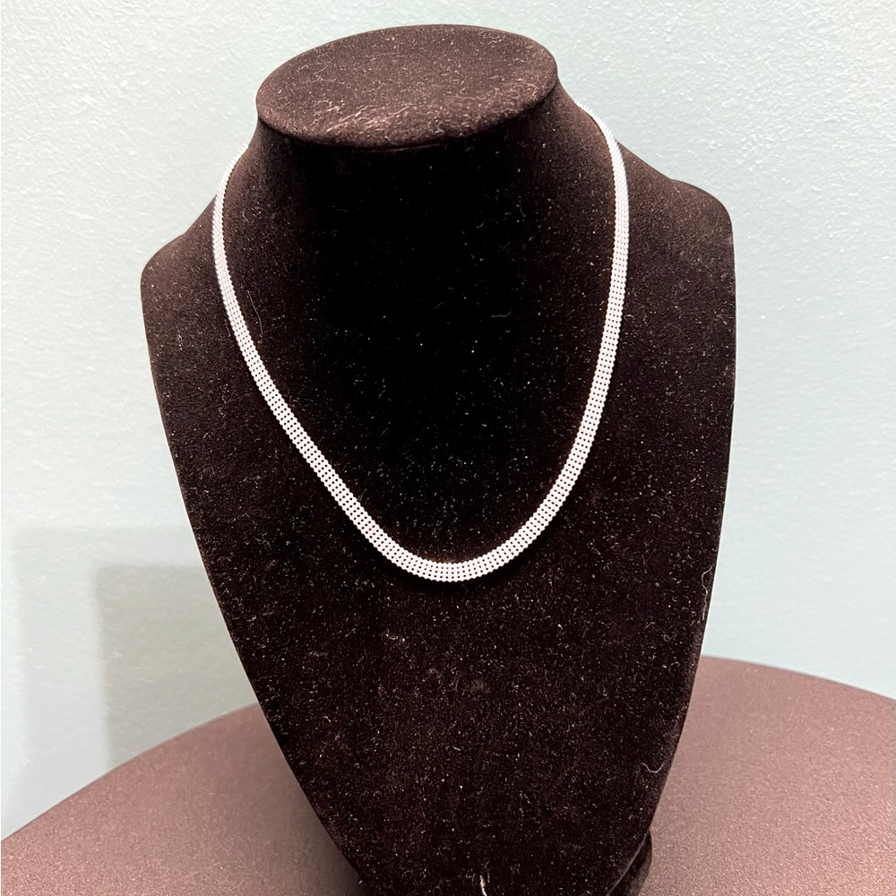 Flat chain, italy silver